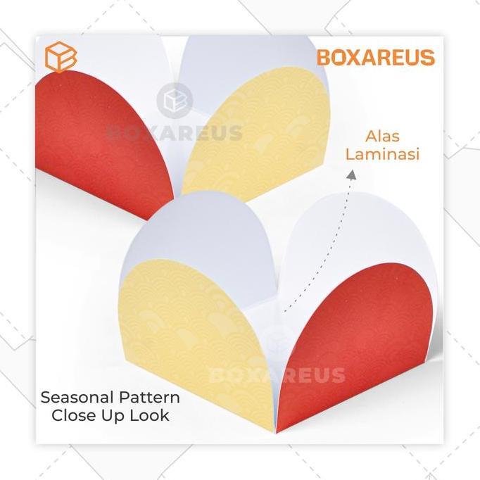 Promo Dus Mika Imlek Pie Packaging Cny Dus Sekat 8 Egg Tart Dus Kue | Wb Pie 8