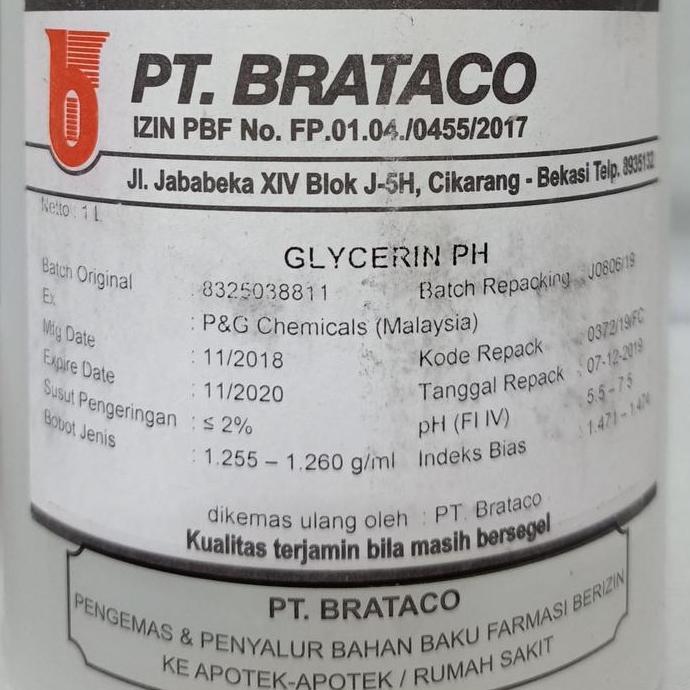 Brataco - Glycerin - 1 L