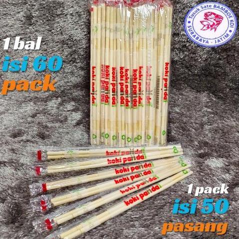 Sumpit Bambu Koki Panda 60 pack