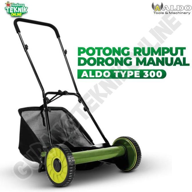 Terlaris Alat Potong Rumput Dorong Manual Aldo 300 / Potong Rumput Manual Aldo Potong Rumput 300Mm A