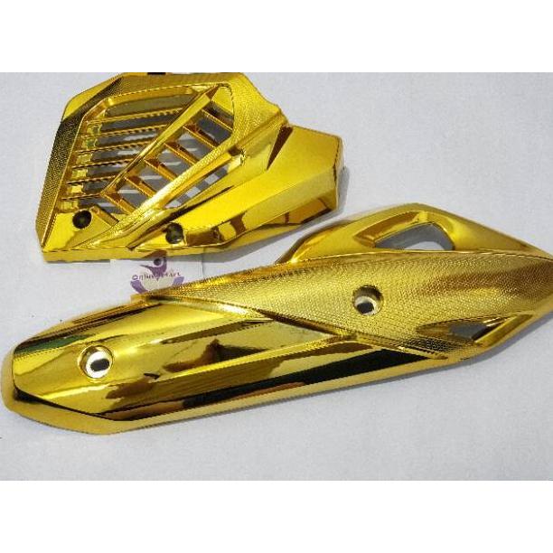 Evy-510 Cover Tutup Knalpot Plus Tutup Radiator Pcx 150 Lokal - 100% Ori