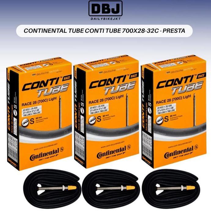 Continental Conti Tube 700X28-32C Presta Valve Ban Dalam Continental 700C