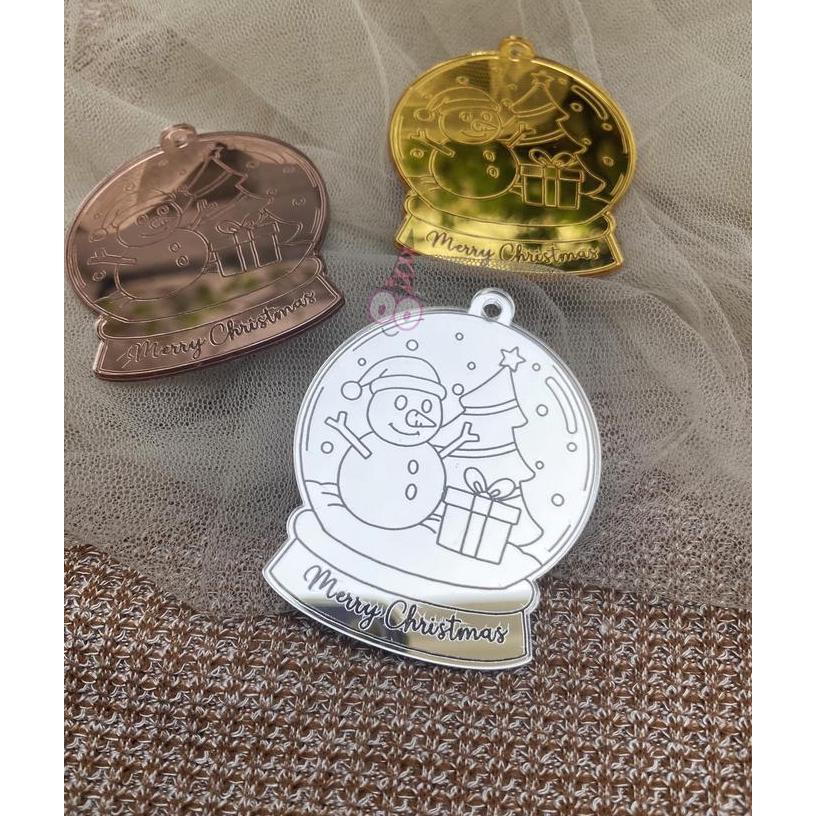 Tag Hampers Natal | Hiasan Hampers Hang Tag Acrylic Christmas CH03