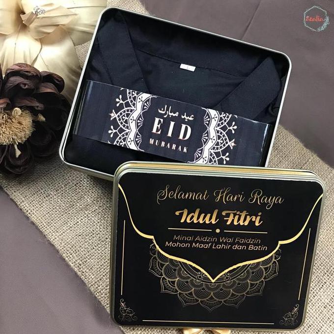 Hampers Gift Box Tin Special Black Edition Kado Ultah Souvenir Nikah
