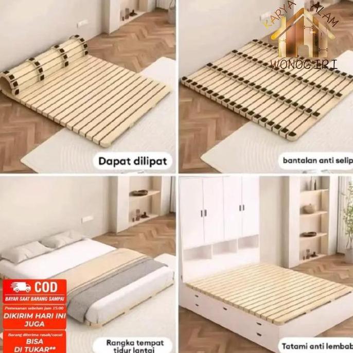 Dipan Kasur Lipat Kayu Tatakan Dipan Kasur Tempat Tidur Alas Kasur Tidur Minimalis  Dipan Kasur Mini