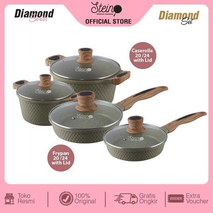 New- Panci Steincookware Paket Diamond Set Stein Diamond Series