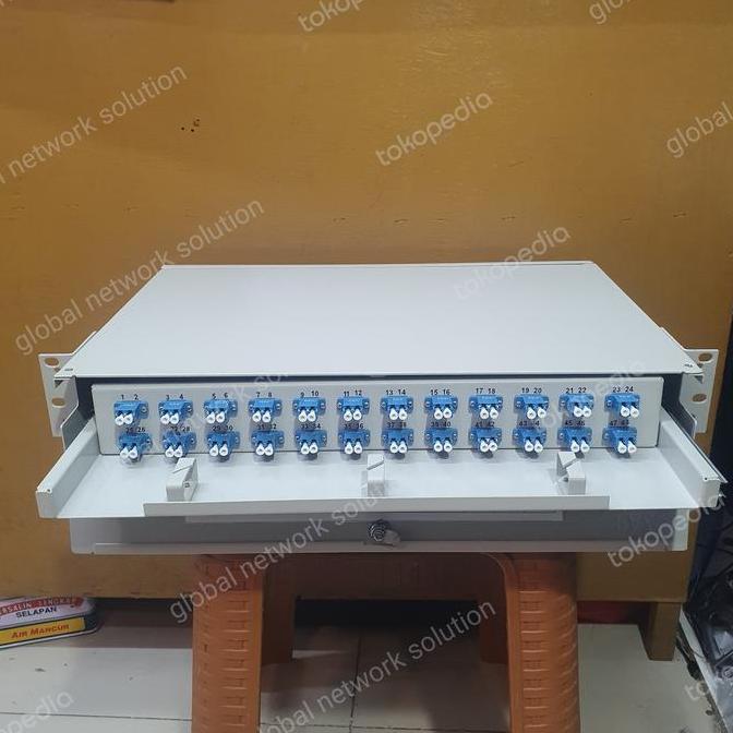 otb 48 core lc paz lengkap adapter, odf 48 core lc paz tanpa pigtail