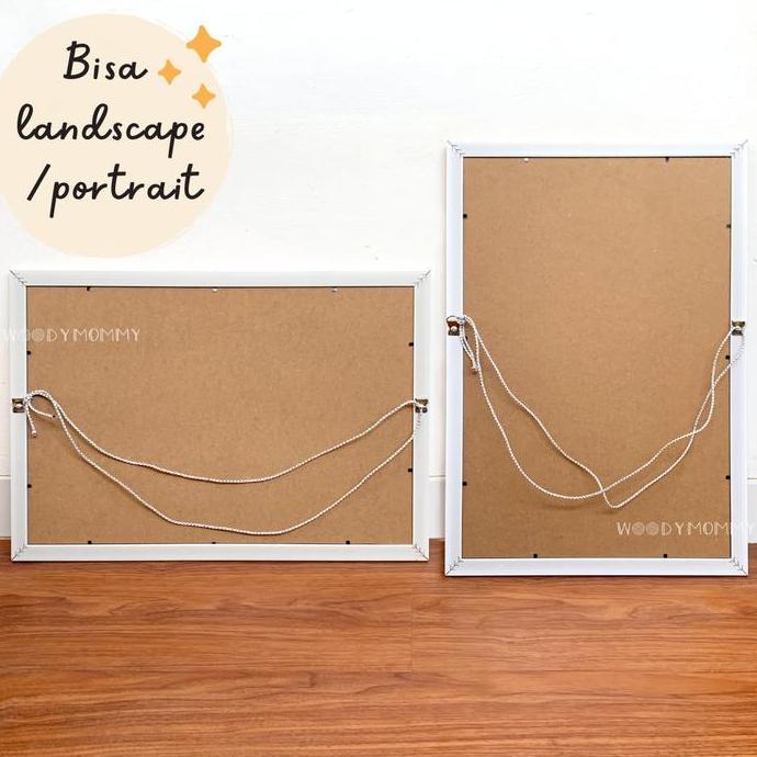 Paket Frame + Cetak Foto Ukuran A3+ 32x48 cm - Paket Bingkai Pigura Figura dan Cetak murah