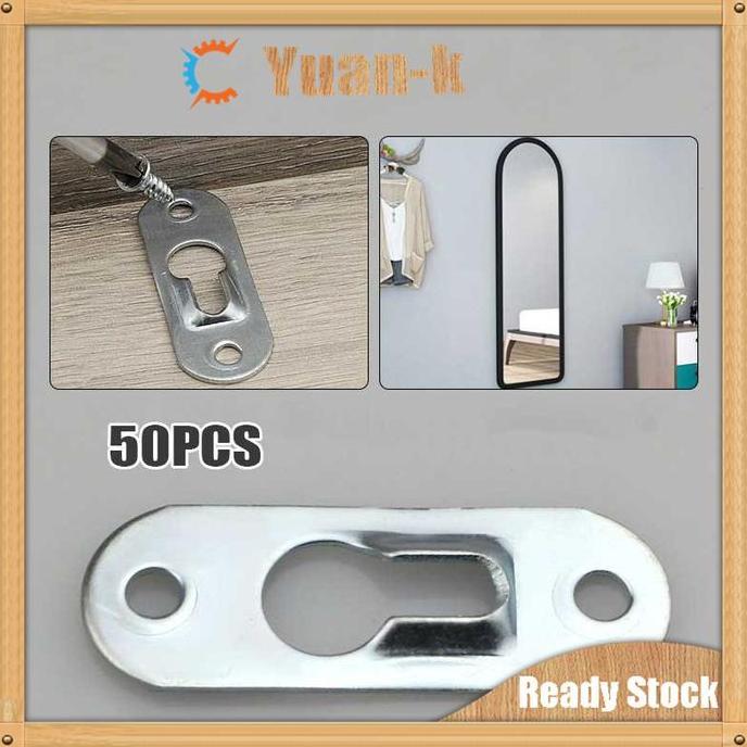 1mm Plat Gantungan Pigura / Plat Pigura Besar / Hook Pigura Oval murah