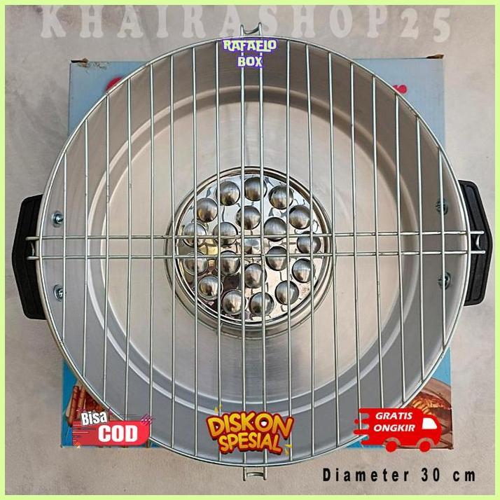 u-45 Panggangan kompor Bakaran sosis bakso ayam sate Pemanggang barbeque bulat tebal Termurah