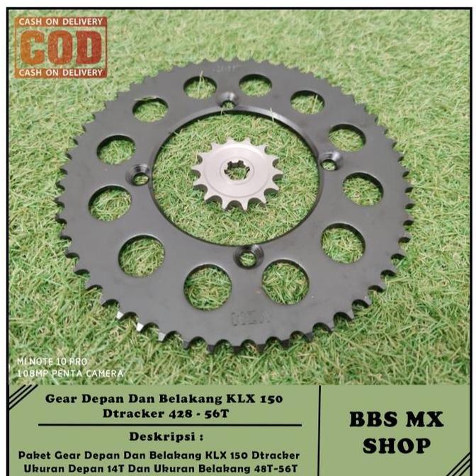 Gear Depan dan Belakang KLX 150 Dtracker 56T