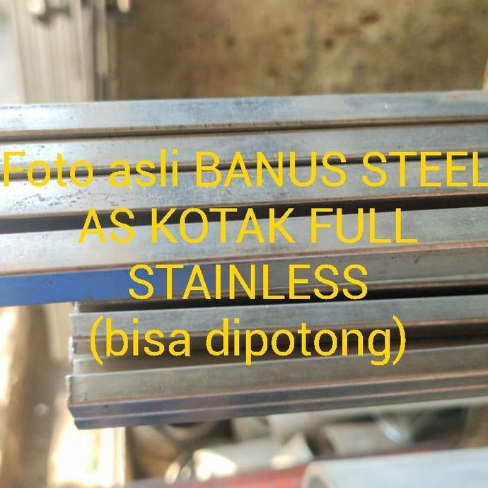 AS kotak stainless 304 12 mm x 12 mm x 6 mtr full stainless 12 x 12 mm