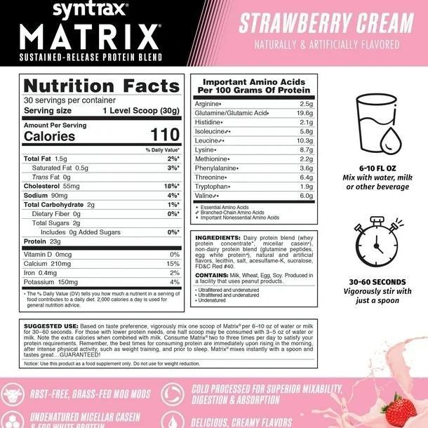 Syntrax Matrix 2 Lbs - Whey Casein Protein Blend 2Lb Bpom Original