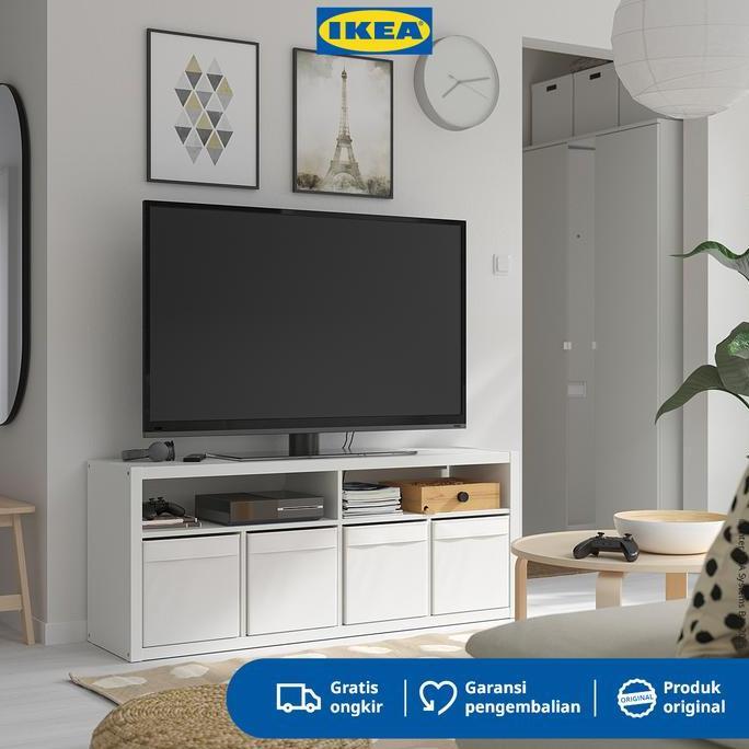 IKEA KALLAX Meja TV Minimalis Putih 147x60 cm Furniture CO