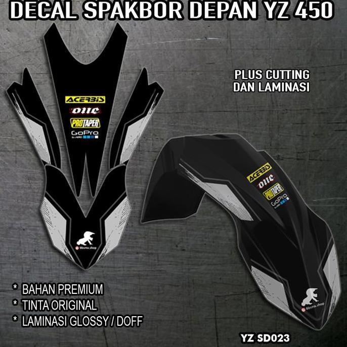 Decal Spakbor Depan YZ 450