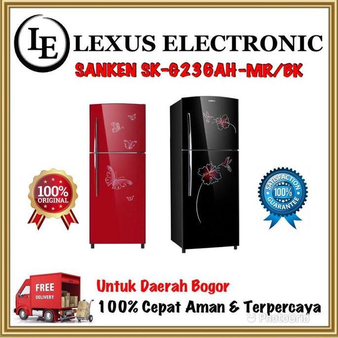 Sale Sanken Kulkas 2 Pintu | Sk-G236Ah-Mr/Bk | Sk G236Ah | G236 | G236Ah