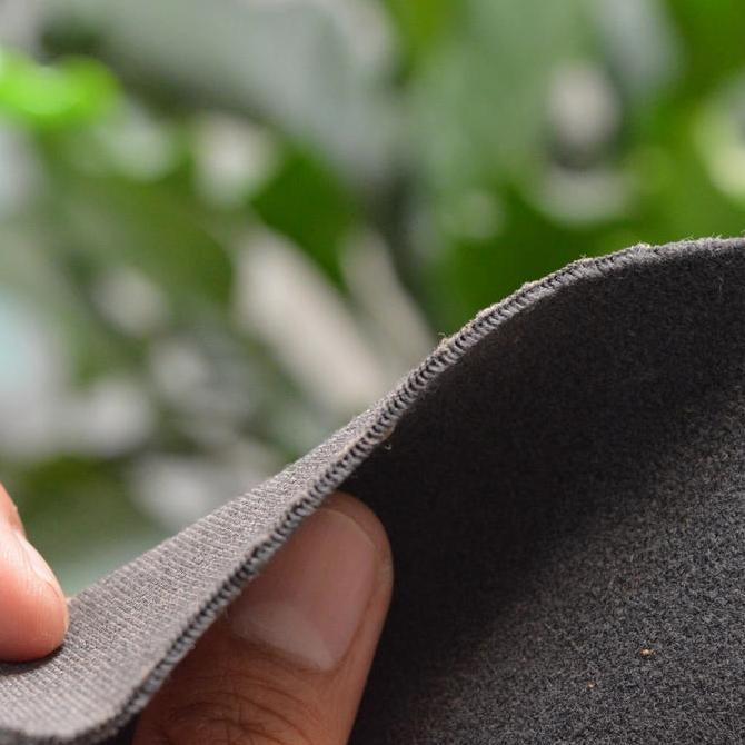 kain Bludru Semi Suede Bludru Abu2 tua soft Motif Original Katana 2000 Bagian pinggir cocok juga unt