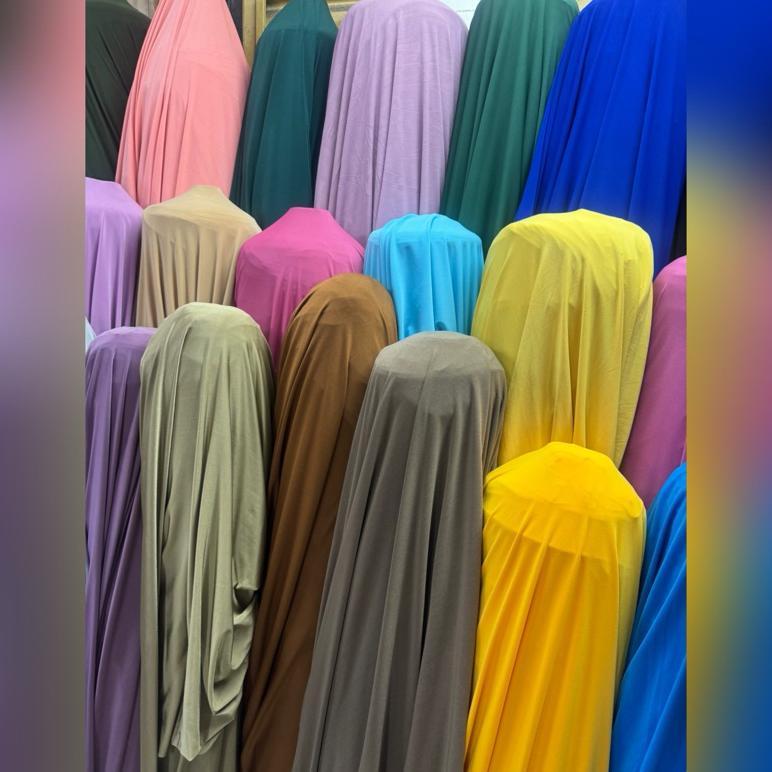 (Harga Per Kiloan) Kain Jersey Kiloan Polos Spandex Korea Premium