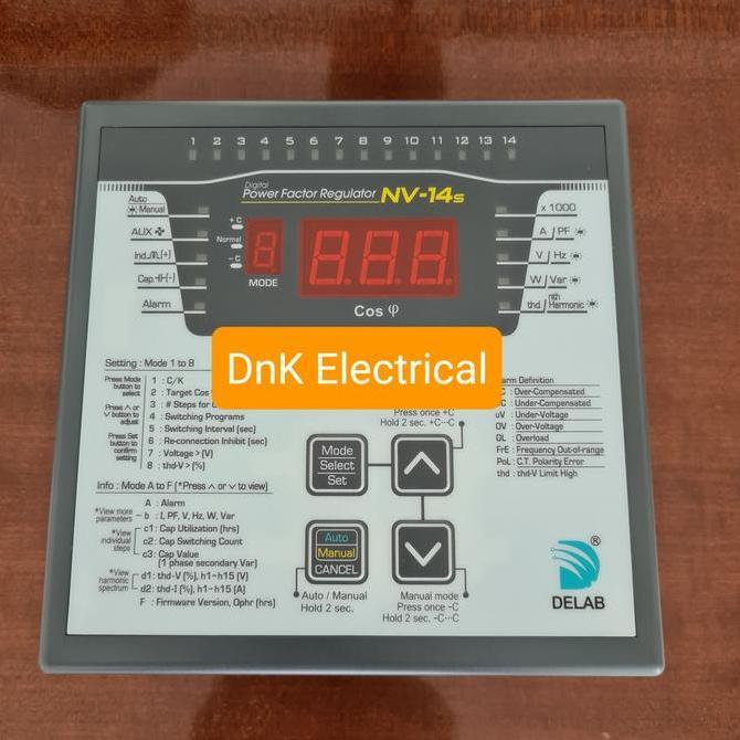 TERMURAH - Power Factor Regulator Delab 14 Step NV-14S