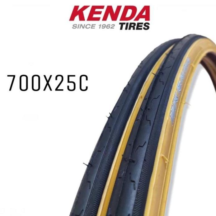 ban luar sepeda 700c 700 x 25 25c 700x25 700x25c kenda gum tan wall