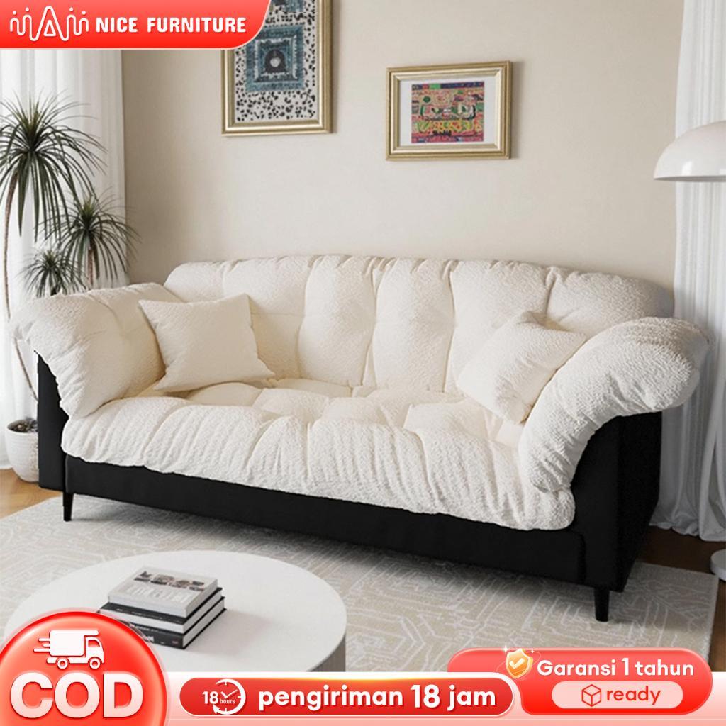 Sofa Bed Minimalis  / Sofa Mewah / Sofa Aesthetic / Kursi Depan Tv Sandaran Empuk / Sofabed Ruang