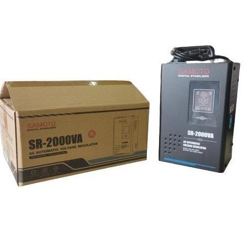 STABILIZER SAMOTO SR-2000 2000VA 1 PHASE STABILSER RELAY CONTROLLER SERIES SR 2000 Murah
