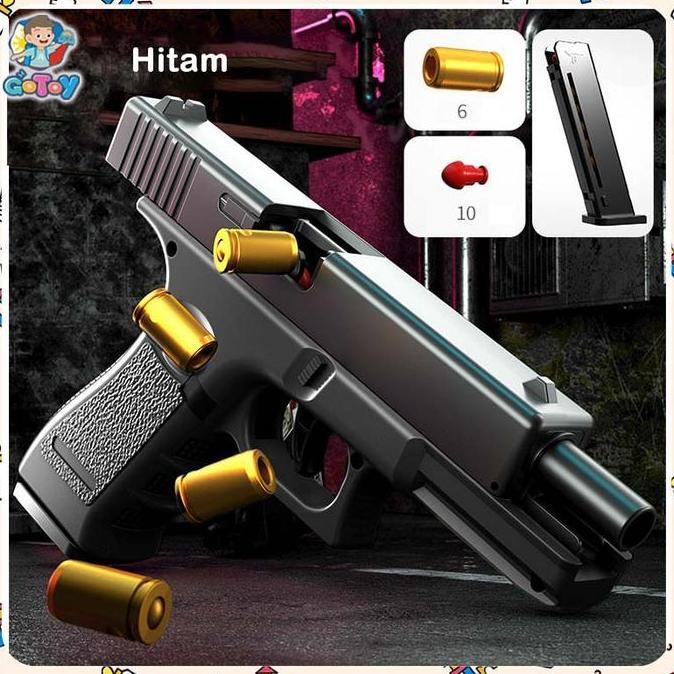 Mainan Gun Shooting Toy For Kids Shell Ejection Gun SKR