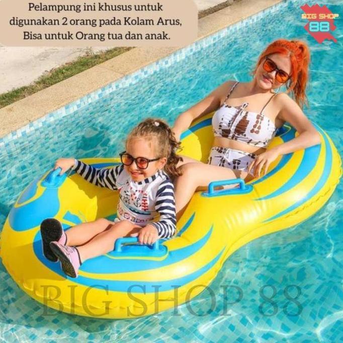Terjangkau Pelampung Ban Renang Kuning Single Double Dewasa Anak Anak Kolam Arus Kolam Renang Swim R