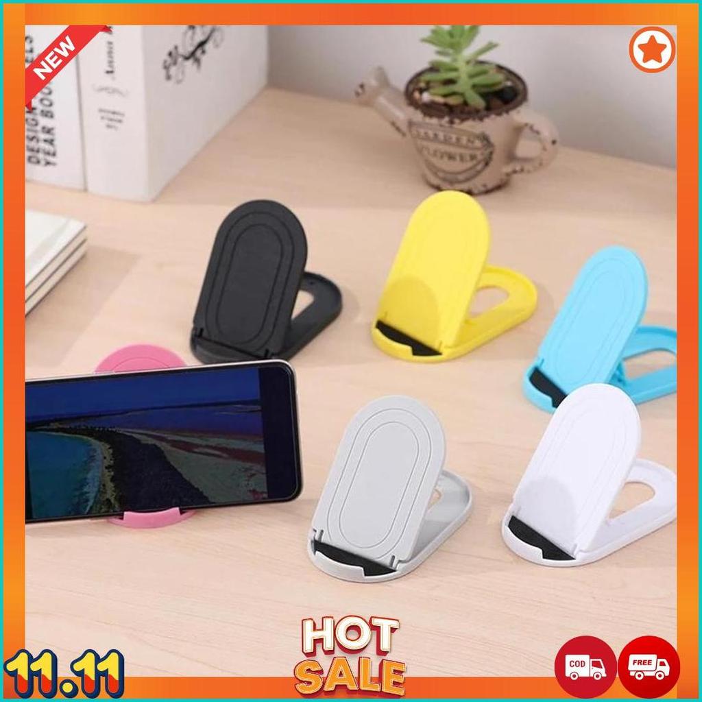 Ikiloshop Dudukan Hp Meja Stand Phone Holder Lipat Docking Hp Mobile Penyangga Hp Lipat Sandaran Hp 