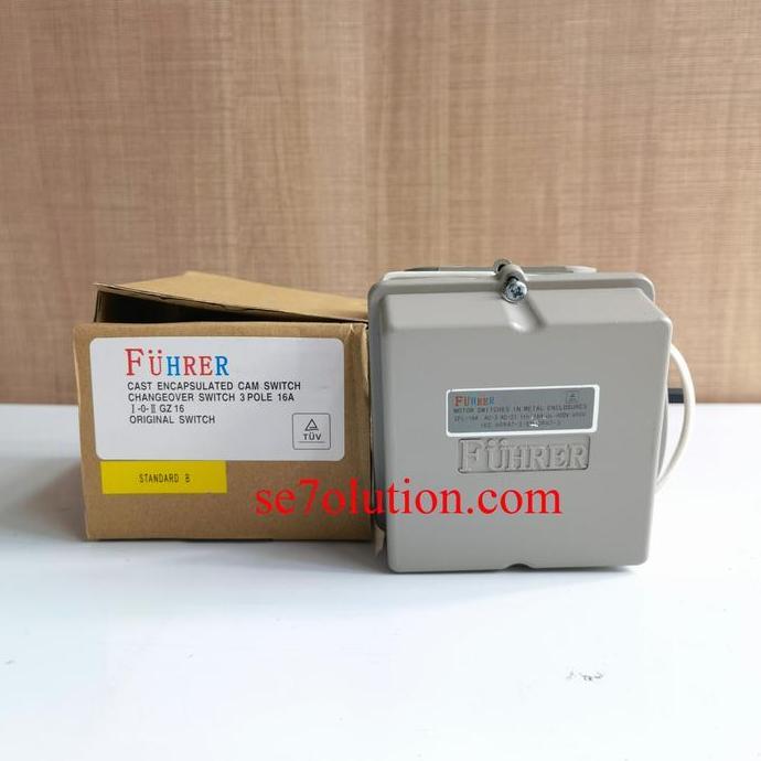 Promo Fuhrer Cam Switch Handle Genset Switch 3P 16A GZ16 Diskon