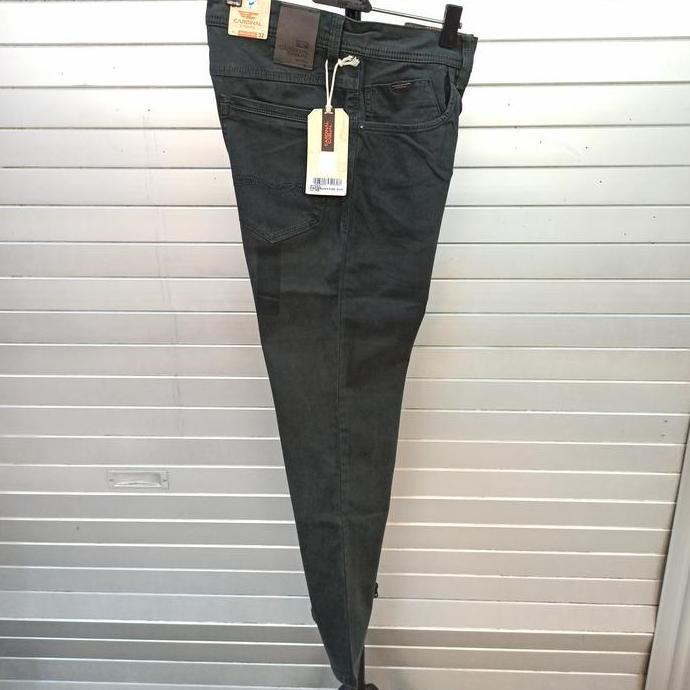 CARDINAL Original Mens Pocket Katun Celana Casual Hijau EBCBS743