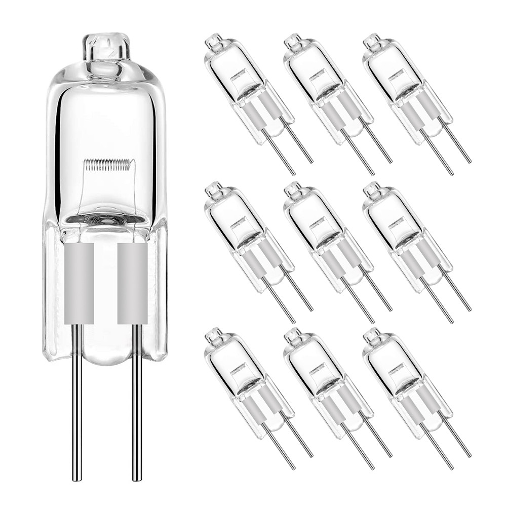 10 pcs G4 Bohlam Halogen 12V 5W 10W 20W 35W 50W G4 Bohlam Halogen Lampu Bola Lampu Bola Lampu JC Bi-