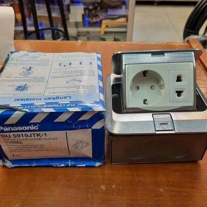 Promo stop kontak lantai panasonic stop kontak + stop kontak Diskon