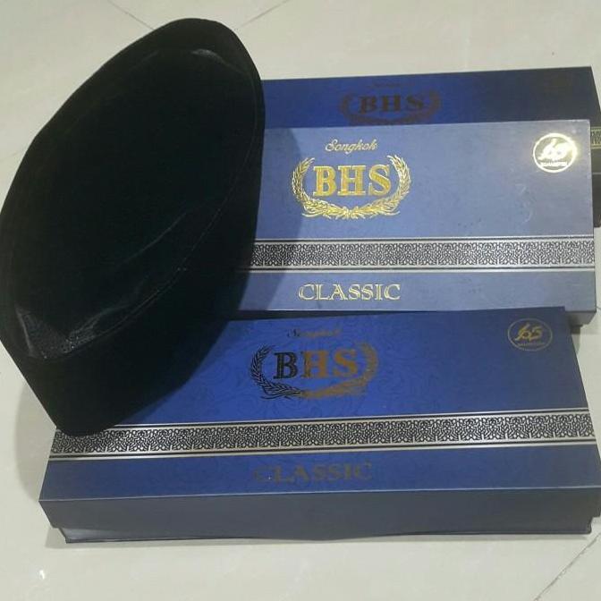 Peci Songkok BHS CLASSIC Original Asli behaestex Hitam Polos Terlaris