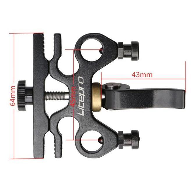 zapafirt56 - litepro holder pedal qr | bracket tempat pedal seli