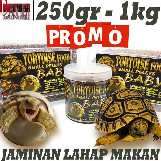 700GR MAKANAN BABY SULCATA PARDALIS ALDABRA PAKAN PELET TORTOISE