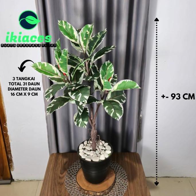 DAUN KELADI ARTIFISIAL JUMBO DAUN KELADI PLASTIK BUNGA HIAS PALSU DEKORASI BUNGA POJOKAN RUMAH AESTH