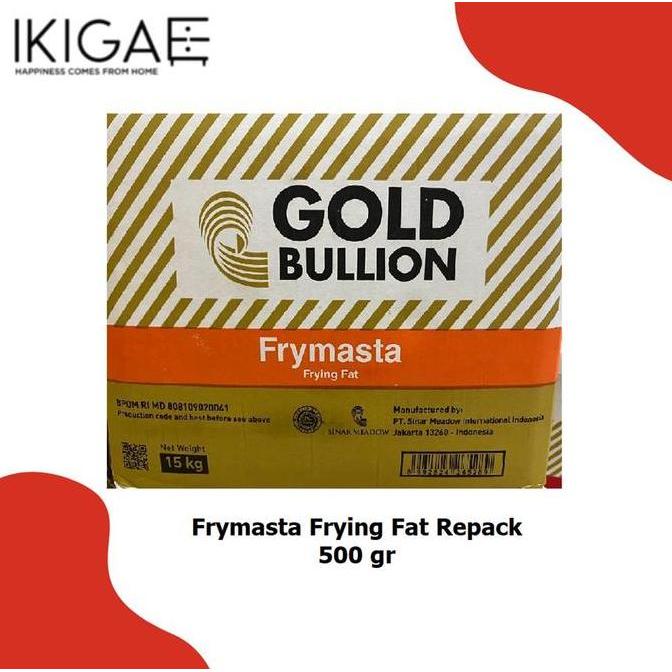 GOLD BULLION FRYMASTA / MINYAK PADAT / DEEF FRYING REPACK 500 GR