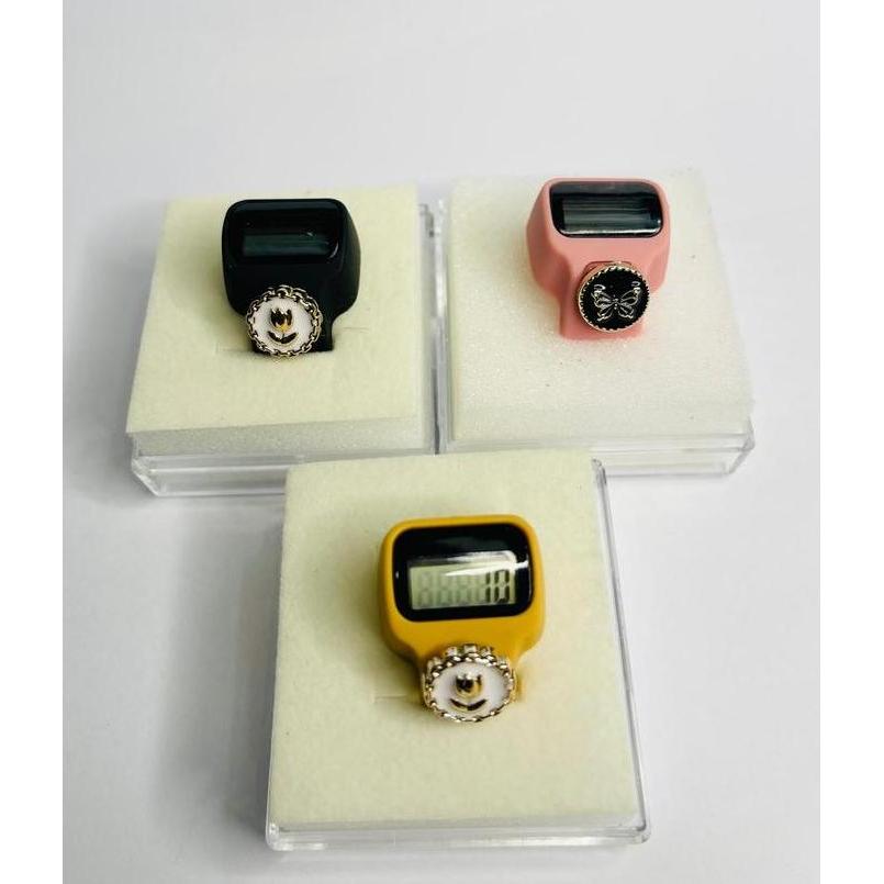 RING LED Tasbih Digital Cincin Tombol Cantik Dzikir Batrai / Tasbih Digital Nyala Tombol Cantik