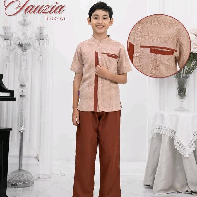 Fauzia Sarimbit Raunapride Teracotta Butik Salisa Baju Keluarga Muslim Terlaris