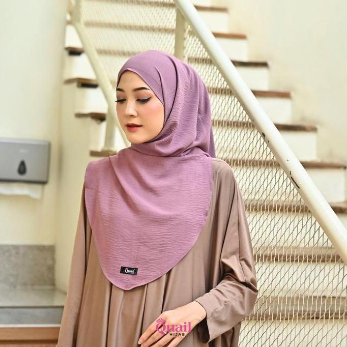 Quail Hijab - Arshiya Hijab | Jilbab Pasmina Tali Bergo Scarlet Airflow Hijab Lesti Kejora