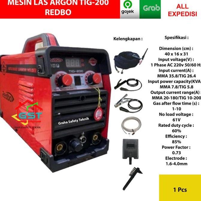 mesin las argon REDBO TIG-200 mesin las inverter TIG200