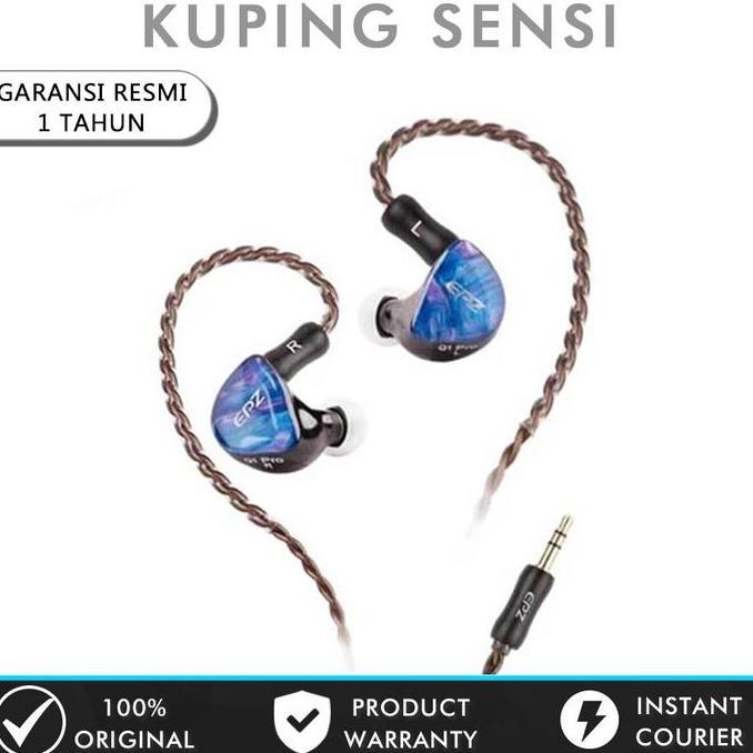 Epz Q1 Pro Earphone Wired Hifi Bass Dynamic Driver In Ear Earphone