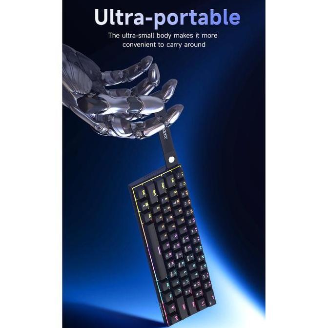 8Garasbek - Ajazz X Naex Nk61 Keyboard Mechanical Wired 61 Keys Compact
