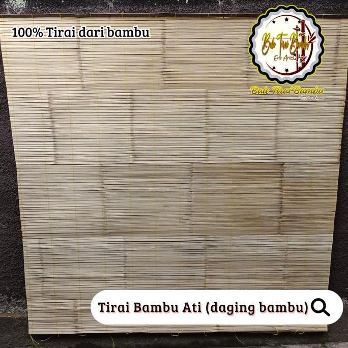 NEW TIRAI KREI BAMBU L.2M X T.1,5M HITAM ATI/ATEN ASLI BERKUALITAS KREY TALI DEKORASI CURTAIN KERAI 