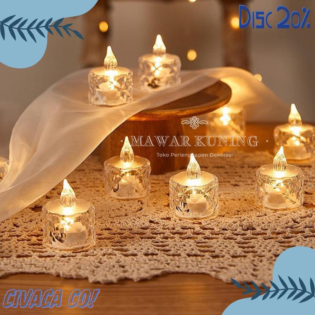 Cod [ Small & Medium ] Lilin Natal Led / Lilin Natal / Ornamen Natal
