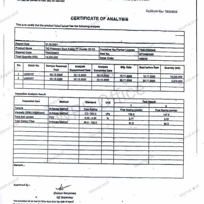 Murah Arabic Gum Powder / Bubuk Gum Arab 350 Gram / Gom Arab