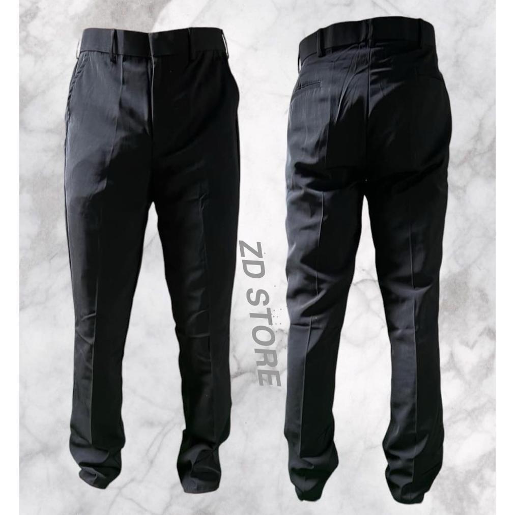 Celana PDH HITAM JATAH POLRI HALUS 2024 /Celana PDH POLISI/Celana Pendidikan POLRI