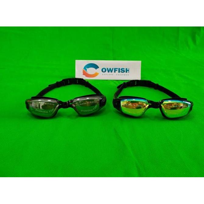 Miliki Cowfish Kacamata Renang Dewasa Y-016 Anti Fog & Anti Kabut Lensa Electro Free Kotak