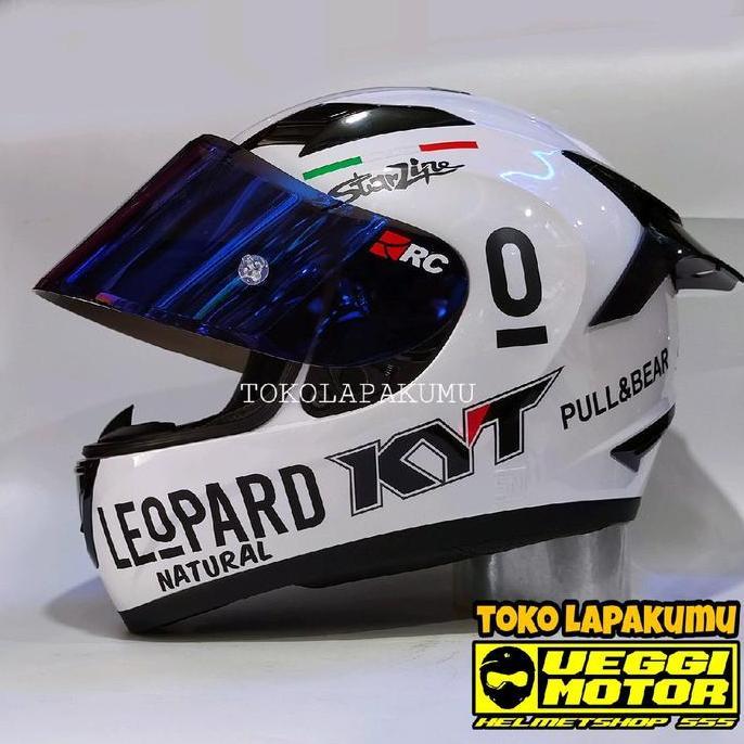 KYT R10 MODIF LEOPARD PAKET GANTENG / helm full f berkendara motor